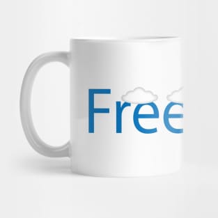 Freedom being free text design Mug